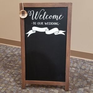 New Welcome Wedding Chalk Board Sign